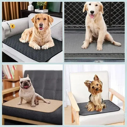 Washable Dog Pet Diaper Mat Urine Absorbent Environment Protect Diaper Mat Waterproof Reusable Training Pad Dog Car Seat Bed Leedoar