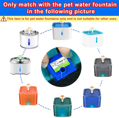 Water Pump LED Light Pet Cat Water Fountain Motor Replacement for Cat Flowers Drinking Bowl Dispenser Pet Accessories Leedoar