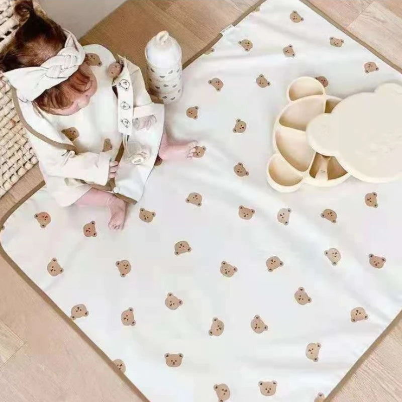 Waterproof Baby Diaper Changing Mat Washable Newborn Urine Pad Babies Accessories Liners for Crib Cradles Reusable Diapers Pad Leedoar