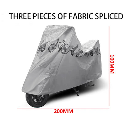 Waterproof Bike/Electric Vehicle/Motorcycle Covers Polyester Protects Against Sun Rain Dust Electric Vehicles Bikes Accessories