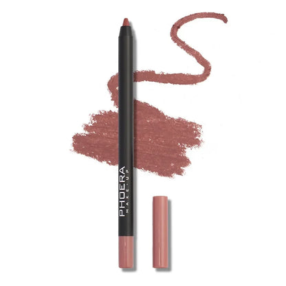 Waterproof Matte Lipliner Pencil Sexy Red Contour Tint Lipstick Lasting Non-stick Cup Moisturising Lips Makeup Cosmetic 12Color Leedoar