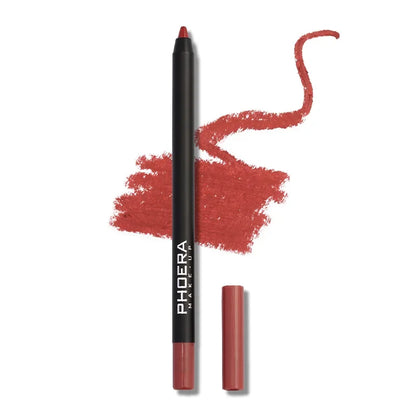 Waterproof Matte Lipliner Pencil Sexy Red Contour Tint Lipstick Lasting Non-stick Cup Moisturising Lips Makeup Cosmetic 12Color Leedoar