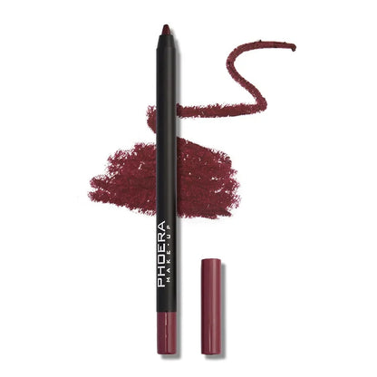 Waterproof Matte Lipliner Pencil Sexy Red Contour Tint Lipstick Lasting Non-stick Cup Moisturising Lips Makeup Cosmetic 12Color Leedoar