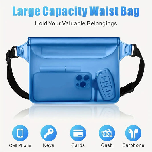 Bolsa de armazenamento de celular à prova d'água para natação, rafting e mergulho - mantenha seu telefone seguro e seco 