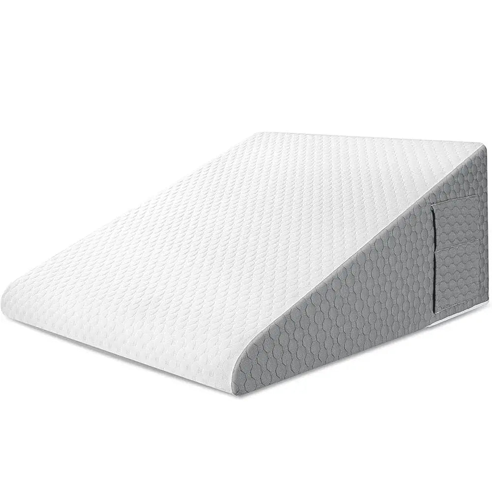 Wedge Pillow for Sleeping Acid Reflux After Surgery Triangle Elevated Pillow for Bedside Dormitory Office Air Layer Memory Foam Leedoar