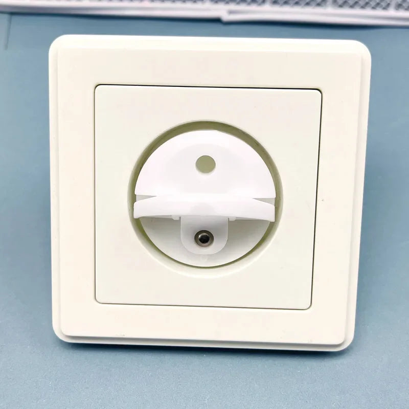 White Electrical Safety Socket Protective Cover Baby Care Safety Guard Protection Children Anti Electric Shock Rotate Protectors Leedoar