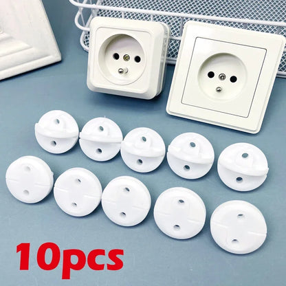 White Electrical Safety Socket Protective Cover Baby Care Safety Guard Protection Children Anti Electric Shock Rotate Protectors Leedoar