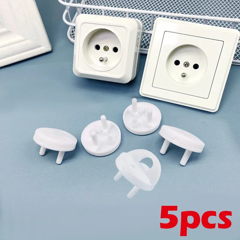 White Electrical Safety Socket Protective Cover Baby Care Safety Guard Protection Children Anti Electric Shock Rotate Protectors Leedoar