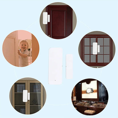 Wifi ZIgbee Smart Door Window Sensor on OFF Detector App Notification Home Security Alarm Via Alexa Google Home Tuya Smart Life Leedoar