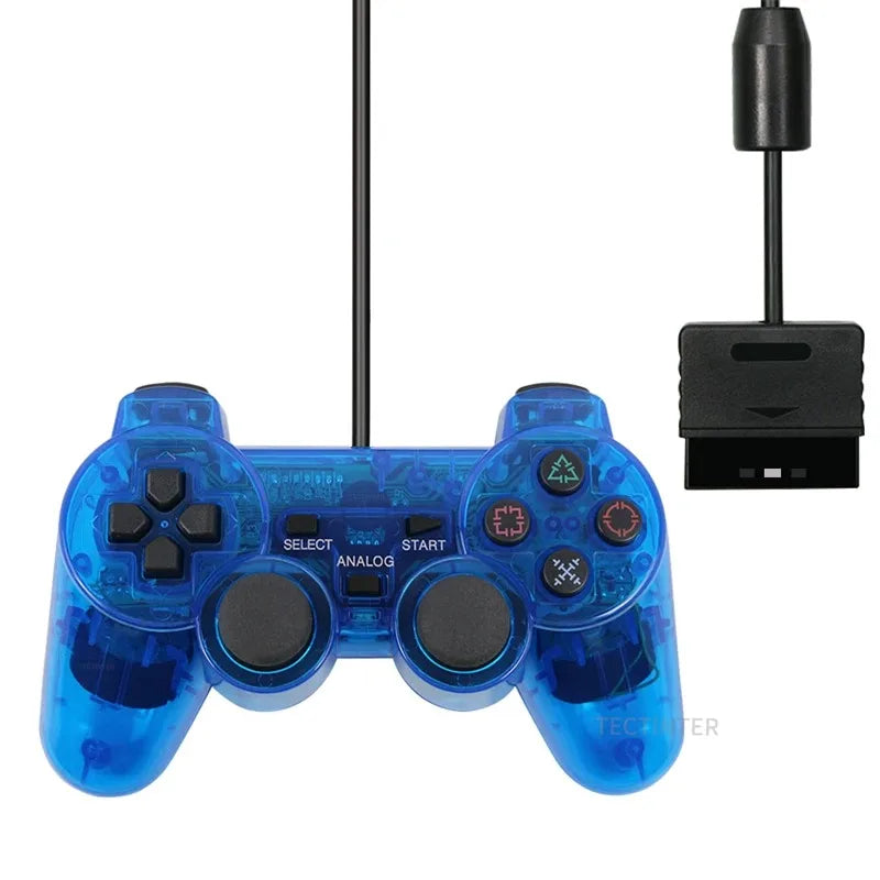 Wired Controller For SONY PS2 Gampad Remote For Playstation 2 Console Controle For PS2 Gamestick For PS2 Accessories Leedoar