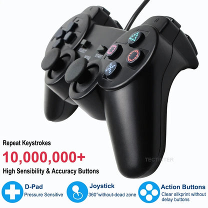 Wired Controller For SONY PS2 Gampad Remote For Playstation 2 Console Controle For PS2 Gamestick For PS2 Accessories Leedoar