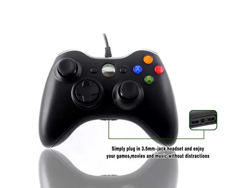 Mando con cable USB para consola Microsoft Xbox 360 Joystick con cable para mando de juegos Xbox 360 Joypad 