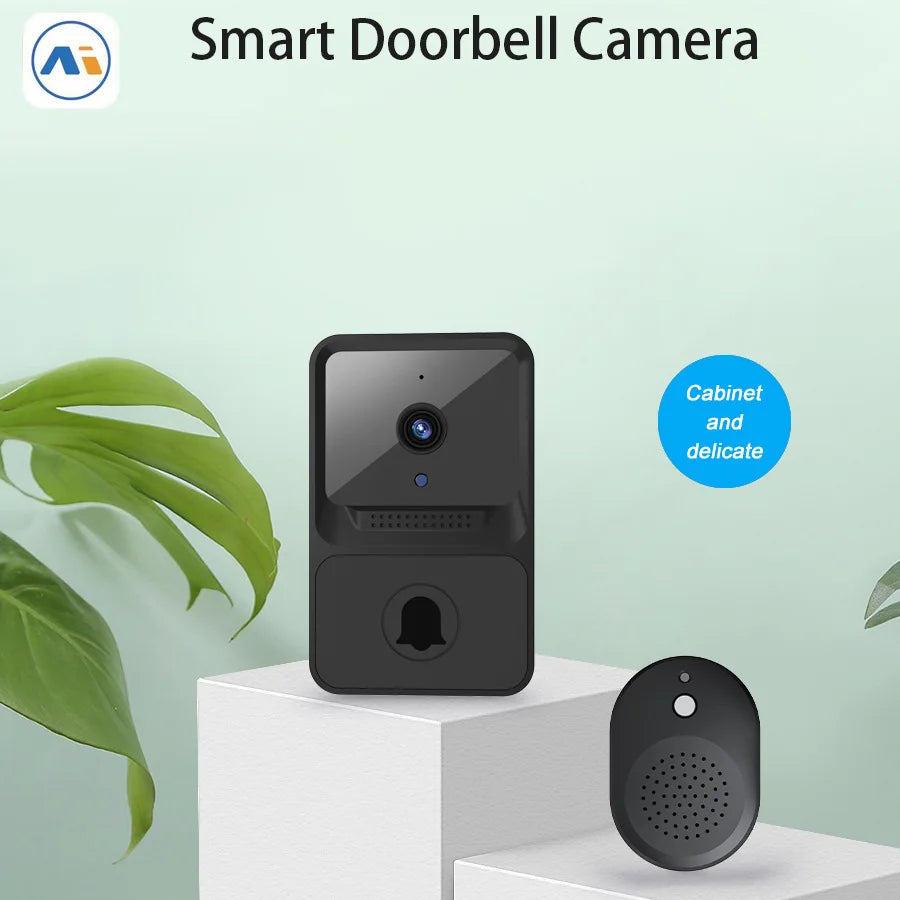 Wireless Doorbell WiFi Outdoor HD Camera Security Door Bell Night Vision Video Intercom Voice Change For Home Monitor Door Phone Leedoar