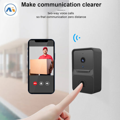 Wireless Doorbell WiFi Outdoor HD Camera Security Door Bell Night Vision Video Intercom Voice Change For Home Monitor Door Phone Leedoar