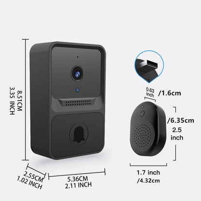 Wireless Doorbell WiFi Outdoor HD Camera Security Door Bell Night Vision Video Intercom Voice Change For Home Monitor Door Phone Leedoar