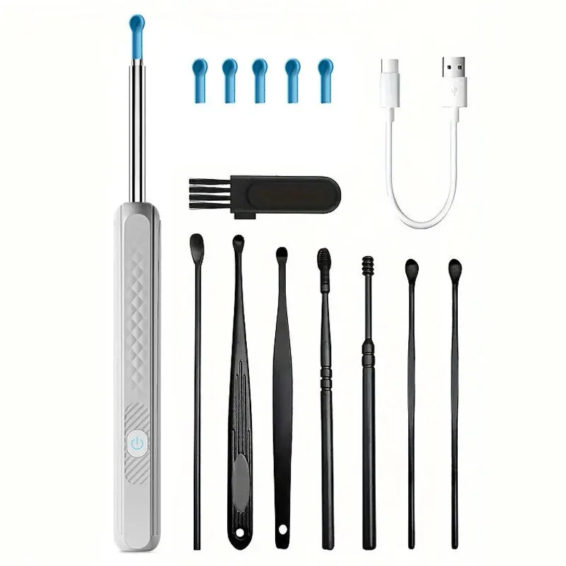 Wireless WiFi Ear Pick Otoscope Camera Borescope Luminous Ear Wax Cleaning Teeth Oral Inspection Health Care Ear Cleaner Kit Leedoar