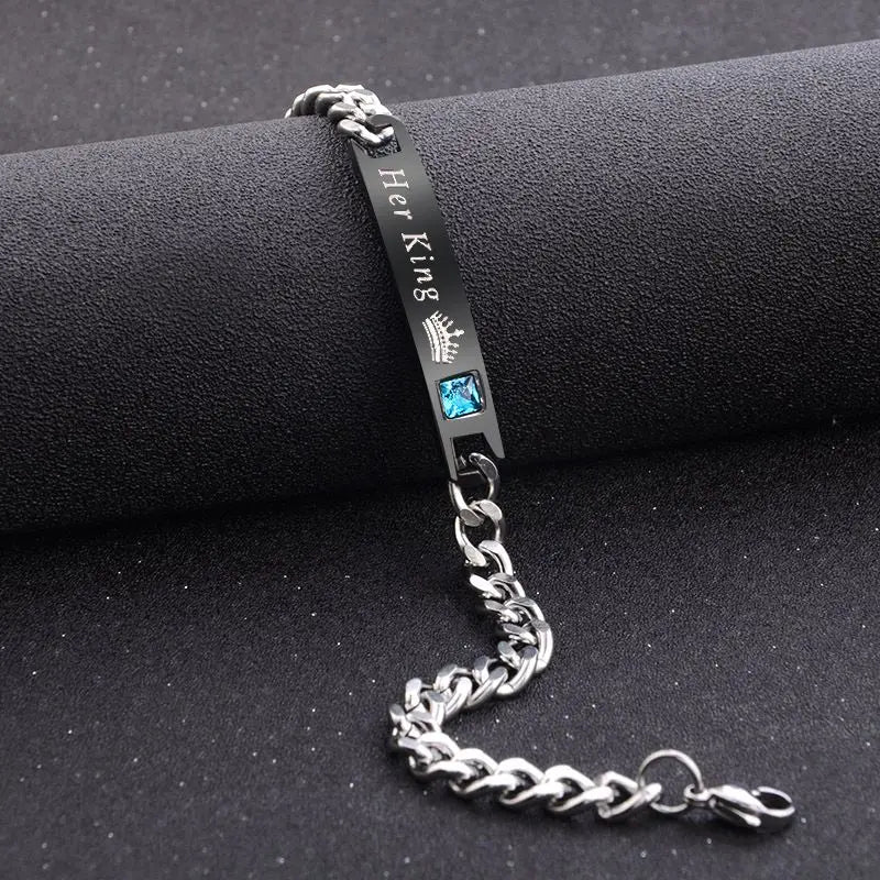 Pulseira feminina prateada da sorte, bracelete feminino com cristal azul, coração, pingente, pulseira, noiva, casamento, noivado, joias finas, presente 