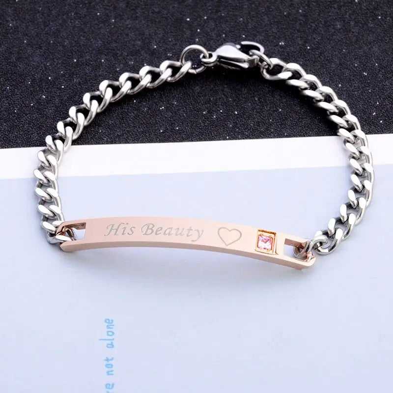 Pulsera de la suerte de color plateado para mujer, pulsera con dije de corazón de cristal azul para mujer, pulsera nupcial, compromiso, joyería fina, regalo 