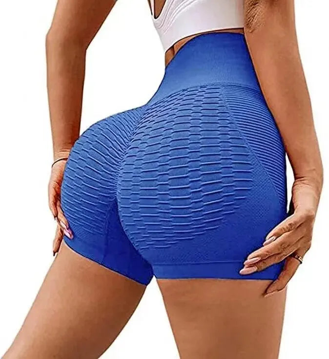 Women Sport Shorts High Waist Push Up Booty Workout Short Sexy Tummy Control Yoga Tights Seamless Fitness Hip Lifting Sportswear Leedoar