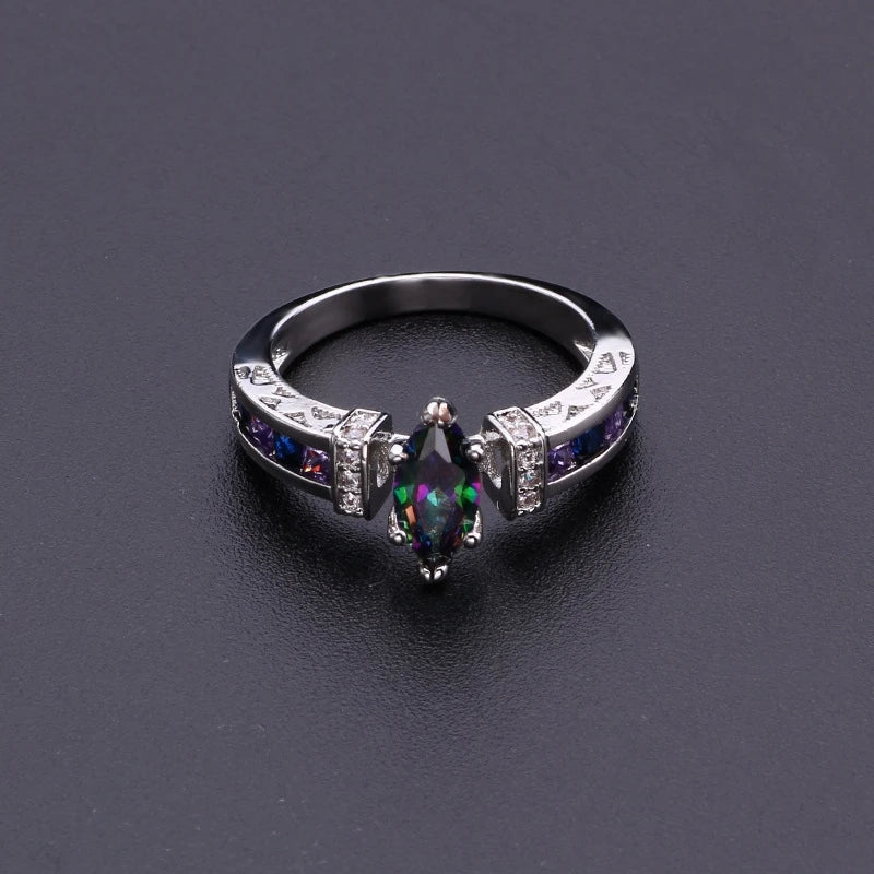 Anillo de cuarzo iónico de cristal Torina para mujer, anillo de cuarzo iónico con terapia iónica para adelgazar, anillos de terapia magnética para drenaje linfático 