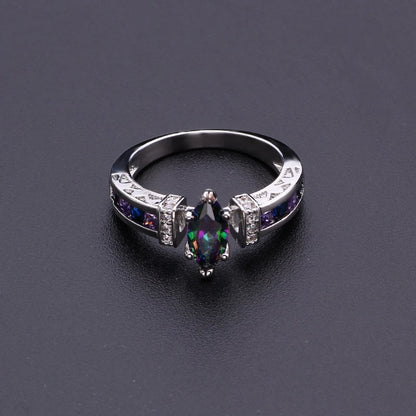 Anillo de cuarzo iónico de cristal Torina para mujer, anillo de cuarzo iónico con terapia iónica para adelgazar, anillos de terapia magnética para drenaje linfático 