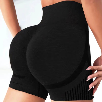 Women Yoga Shorts Hip Lifting Pants High Waist Workout Shorts Fitness Yoga Lift Butt Fitness Ladies Gym Running  Sportswear Leedoar