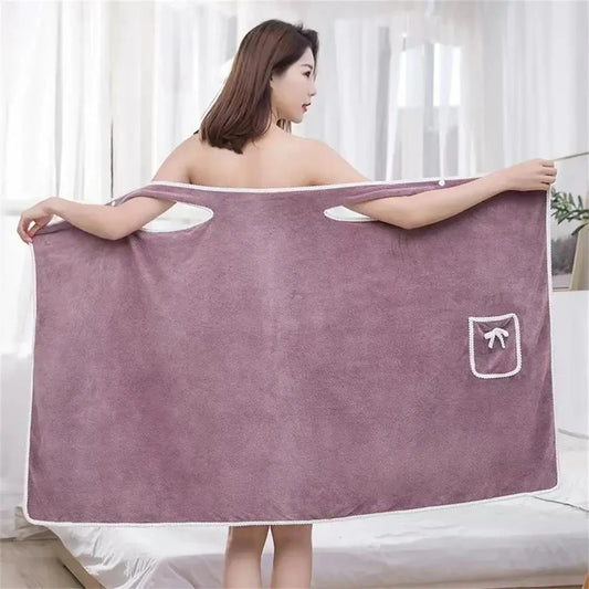 Toalhas de banho femininas para meninas vestíveis 140*85 cm de secagem rápida para banho, praia, spa, roupões de banho, roupas para lavar, banho e toalha de ginástica 