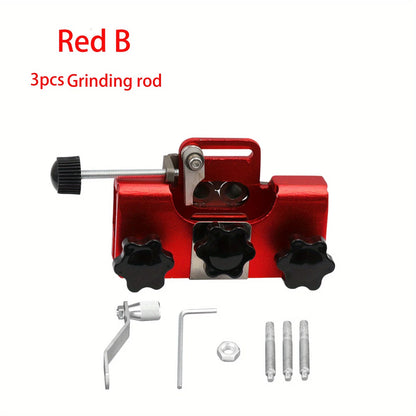 Wood and Garden Sharpening With 3 Grinding Rod Woodworking Chainsaw Sharpener Electric Saws Repair Tools Hand-operated Leedoar