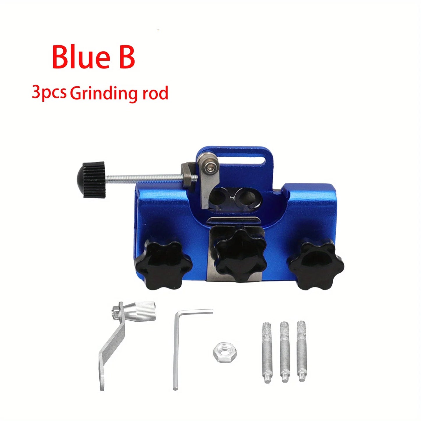 Wood and Garden Sharpening With 3 Grinding Rod Woodworking Chainsaw Sharpener Electric Saws Repair Tools Hand-operated Leedoar