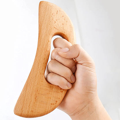 Wooden Gua Sha Tool Manual Massage Scraper for Anti Cellulite Slimming Guasha Massage Board Body Gua Sha Paddle Therapy Tool Leedoar