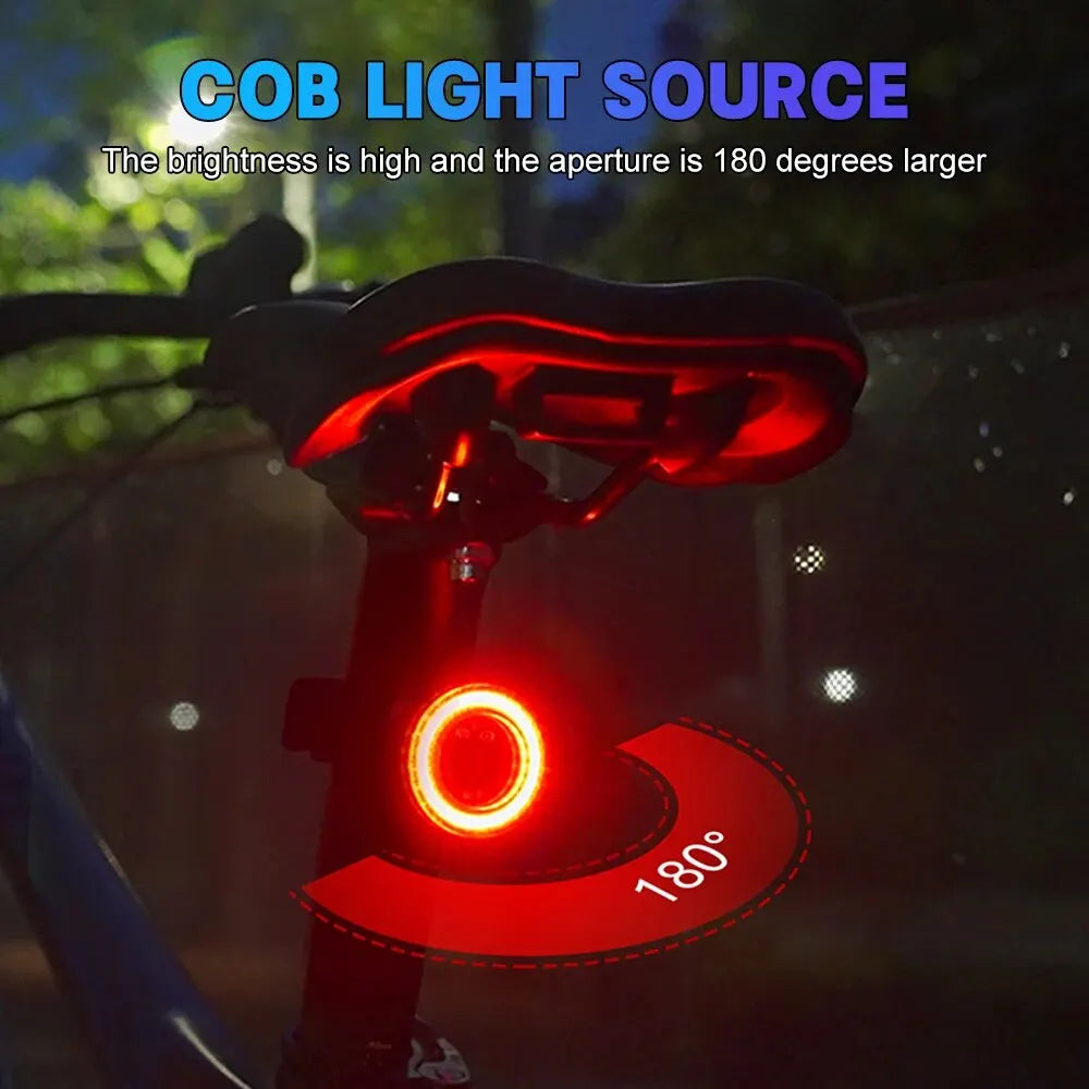 X-TIGER Smart Bicycle Tail Light Waterproof LED Sensor Brake Light Super Bright Cycling Safety Warning Light Leedoar