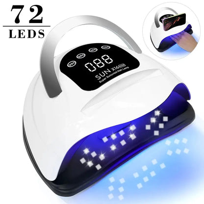 X16 MAX Big Power 320W UV LED Nail Lamp For Drying Gel Nail Polish Professional 72 LEDS Nail Dryer Light With Touch Screen Timer Leedoar