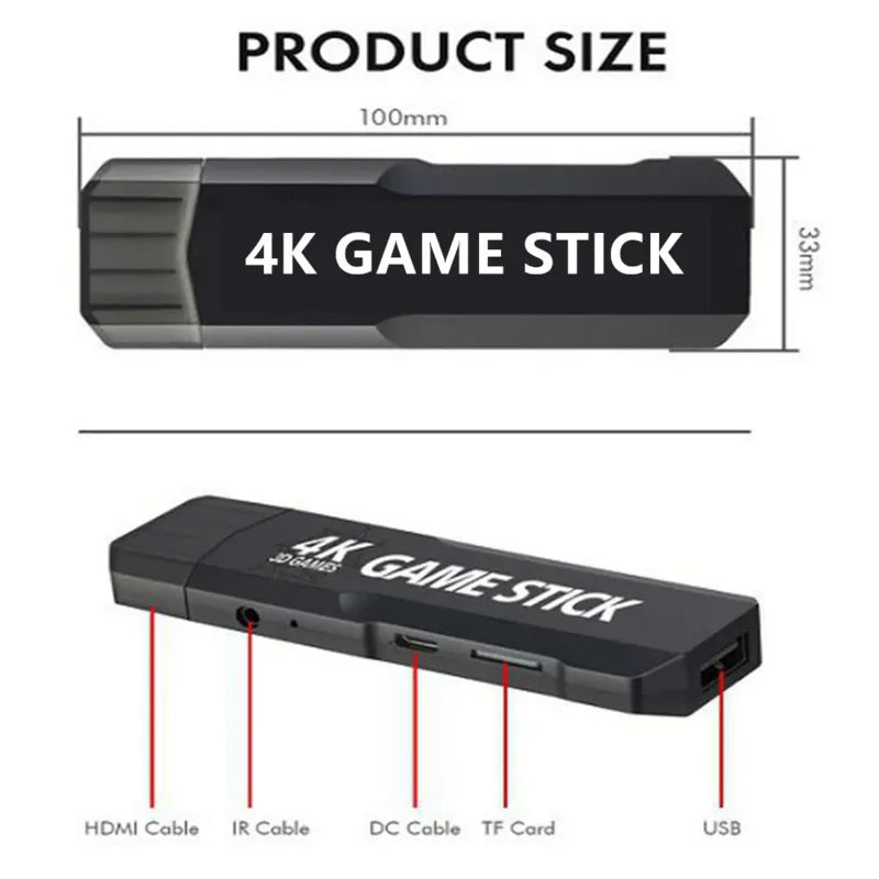 Consola de videojuegos retro X2 Plus 256G 50000 juegos GD10 Pro 4K Game Stick 3D HD, mando inalámbrico, emulador de TV 50 para PS1/N64/DC 