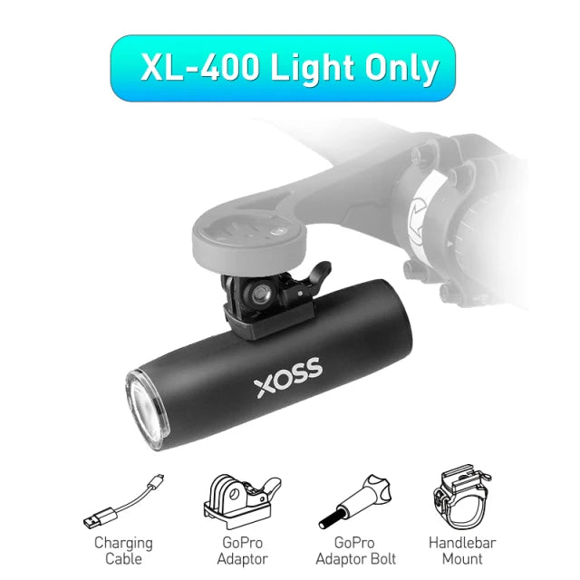 XOSS XL400/800 bicycle light Aluminium Front light for Bicycle USB-C Rechargeable MTB Front Lamp Headlights Bike Accessories Leedoar