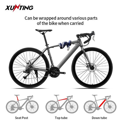 Xunting Bike Chain Lock with Lighter Weight and Stronger Security, Anti-Theft Bicycle Lock for Road Mountain Bikes Leedoar