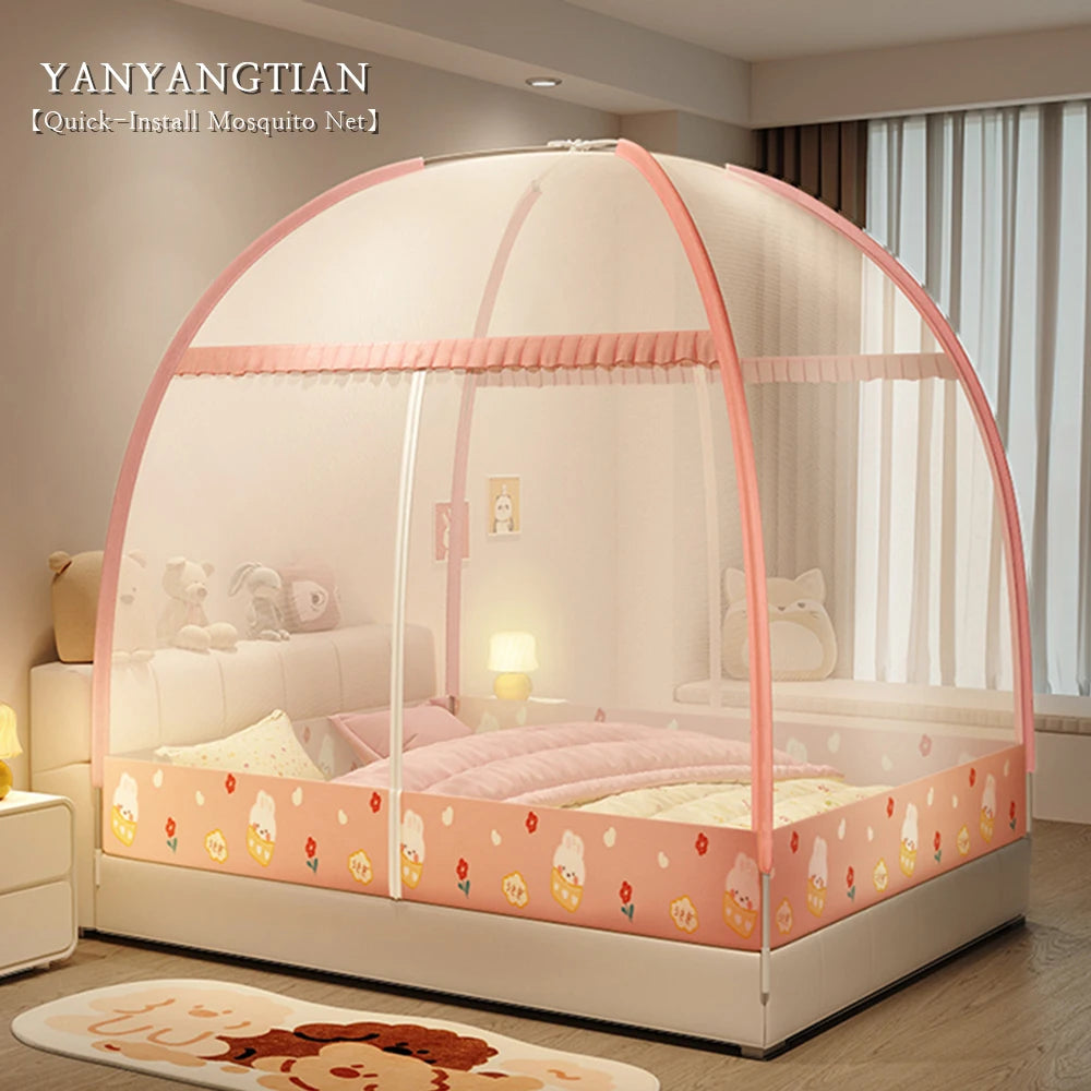 YanYangTian Mongolian Yurt Mosquito Net Bed tent Summer Bed Canopy Camping Cool camping gear Baby bed curtains Princess bed Leedoar