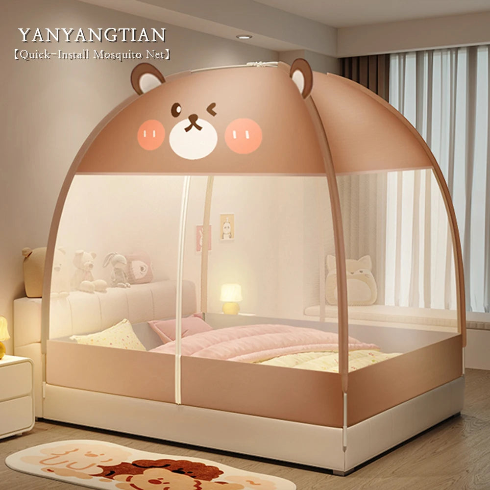 YanYangTian Mongolian Yurt Mosquito Net Bed tent Summer Bed Canopy Camping Cool camping gear Baby bed curtains Princess bed Leedoar