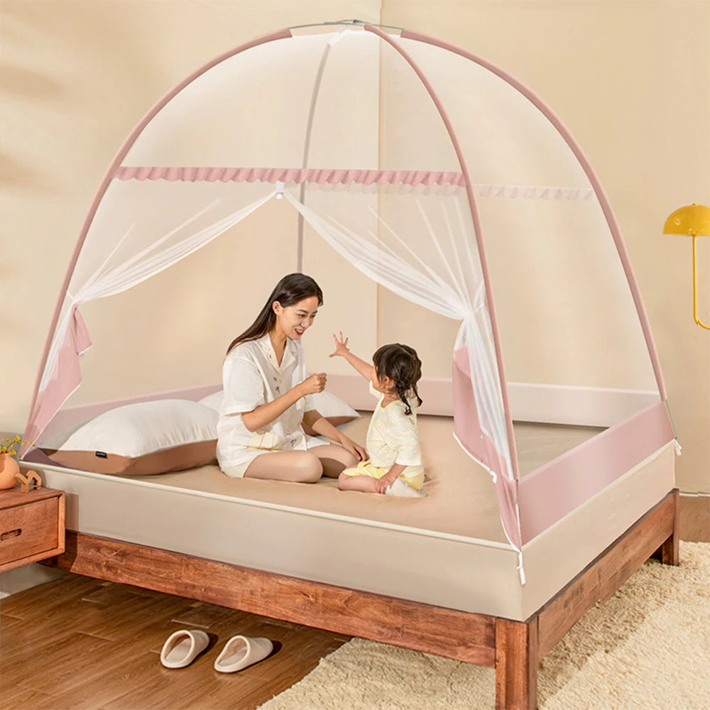 YanYangTian Mongolian Yurt Mosquito Net Bed tent Summer Bed Canopy Camping Cool camping gear Baby bed curtains Princess bed Leedoar