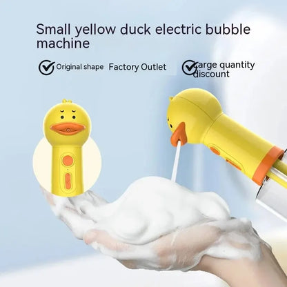 Yellow Duck Pet Cleaning Bathing Electric Foam Machine Usb Charging Automatic Soap Dispenser Foam Machine Pet Accessories