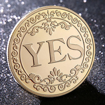 Yes/No Coins Help Decide Collectible Toys Exciting Coin-plated Souvenirs for Children's Holiday Gifts Leedoar