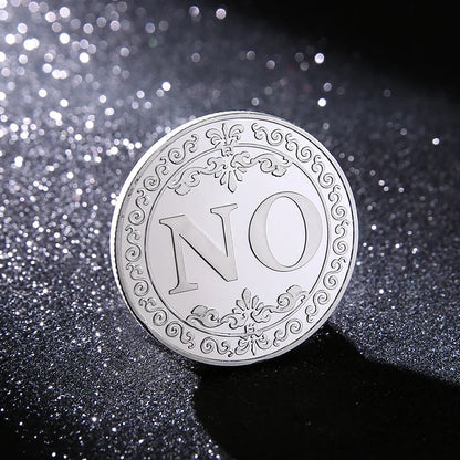 Yes/No Coins Help Decide Collectible Toys Exciting Coin-plated Souvenirs for Children's Holiday Gifts Leedoar