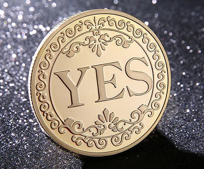 Yes/No Coins Help Decide Collectible Toys Exciting Coin-plated Souvenirs for Children's Holiday Gifts Leedoar