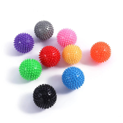 Pelota de yoga en forma de erizo, pelota para músculos de la planta del pie y fascia, pelota de masaje de PVC, pelota de masaje de puntos de acupuntura para relajación muscular 