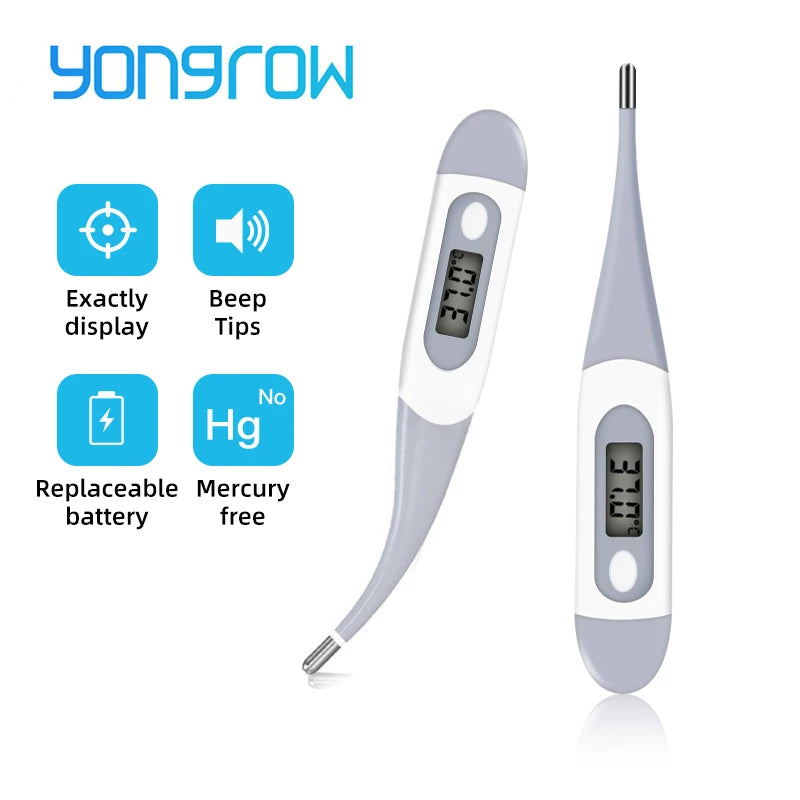 Yongrow Medical Household Thermometer Baby Adult Medical Ear Thermometer Digital Thermometer Fever Thermometer Baby Leedoar