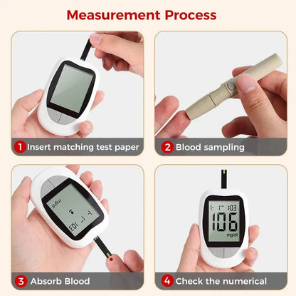 ZOSS Blood Glucose Meter Glucometer Kit Code Free Diabetes Test 50/100pcs Strips With Lancets Medical Blood Sugar Mg/mmol! Leedoar