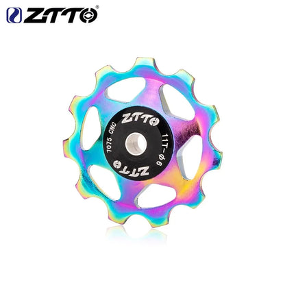 ZTTO 11T 13T MTB Bicycle Rear Derailleur Jockey Wheel Steel Bearing Pulley AL7075 CNC Road Bike Guide Roller Idler 4mm 5mm 6mm Leedoar