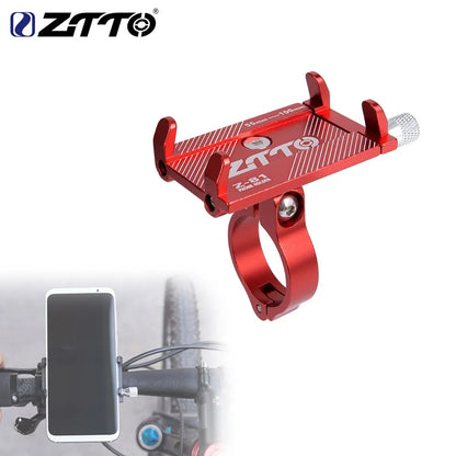 ZTTO Bicycle Phone Holder Reliable Mount Universal MTB Mobile Cell GPS Metal Motorcycle Holder on Road Bike Moto M365 Handlebar Leedoar