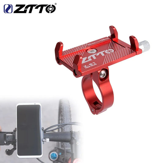 Soporte para teléfono de bicicleta ZTTO, soporte universal confiable para teléfono móvil MTB, GPS, soporte de metal para motocicleta, soporte para manillar de bicicleta de carretera Moto M365 