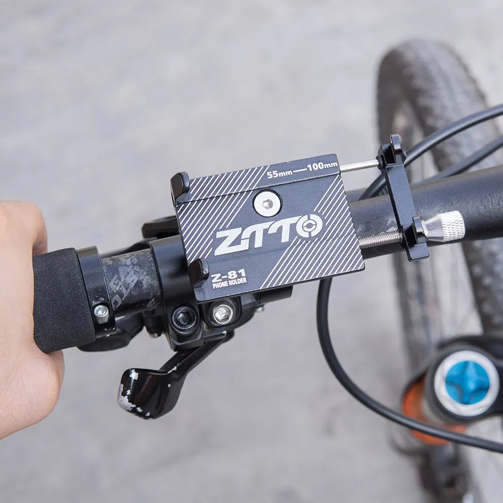 ZTTO Bicycle Phone Holder Reliable Mount Universal MTB Mobile Cell GPS Metal Motorcycle Holder on Road Bike Moto M365 Handlebar Leedoar