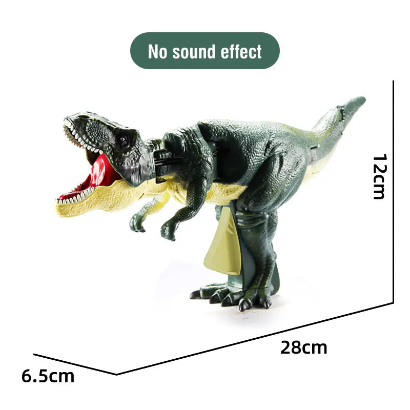 Zazaza Dinosaurs Toy Press Dinosaur with Sound Children's Animals Fidget Toys Decompression Toy Telescopic Swing Dino Model Kids Leedoar